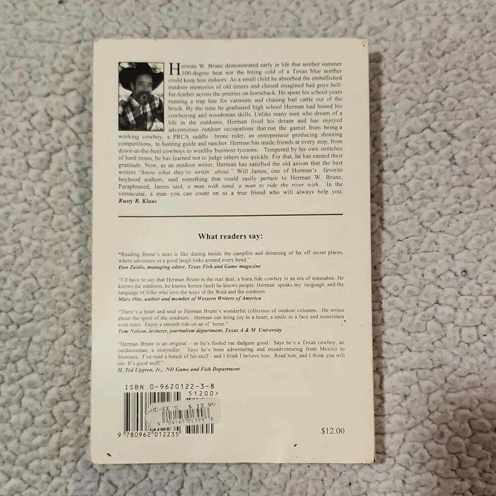 Herman W. Brune Tales from the Lost Rider of Yaupon Creek PB 1st Illus Signed